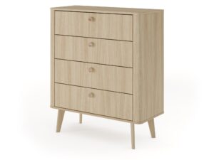 Miniaturka 2 - Komoda Morvena 88 cm dąb barista – widok pod kątem z prawej strony