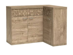 Miniaturka 6 - Komoda narożna Pestano Ribbeck 132 na 95,5 cm bez podświetlenia