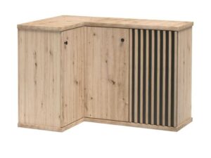 Miniaturka 6 - Komoda narożna Sorenta Dąb Artisan na cokole, packshot zamkniętej bryły