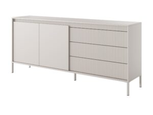 Miniaturka 2 - Komoda Ombrino 187 cm beżowa – widok pod kątem