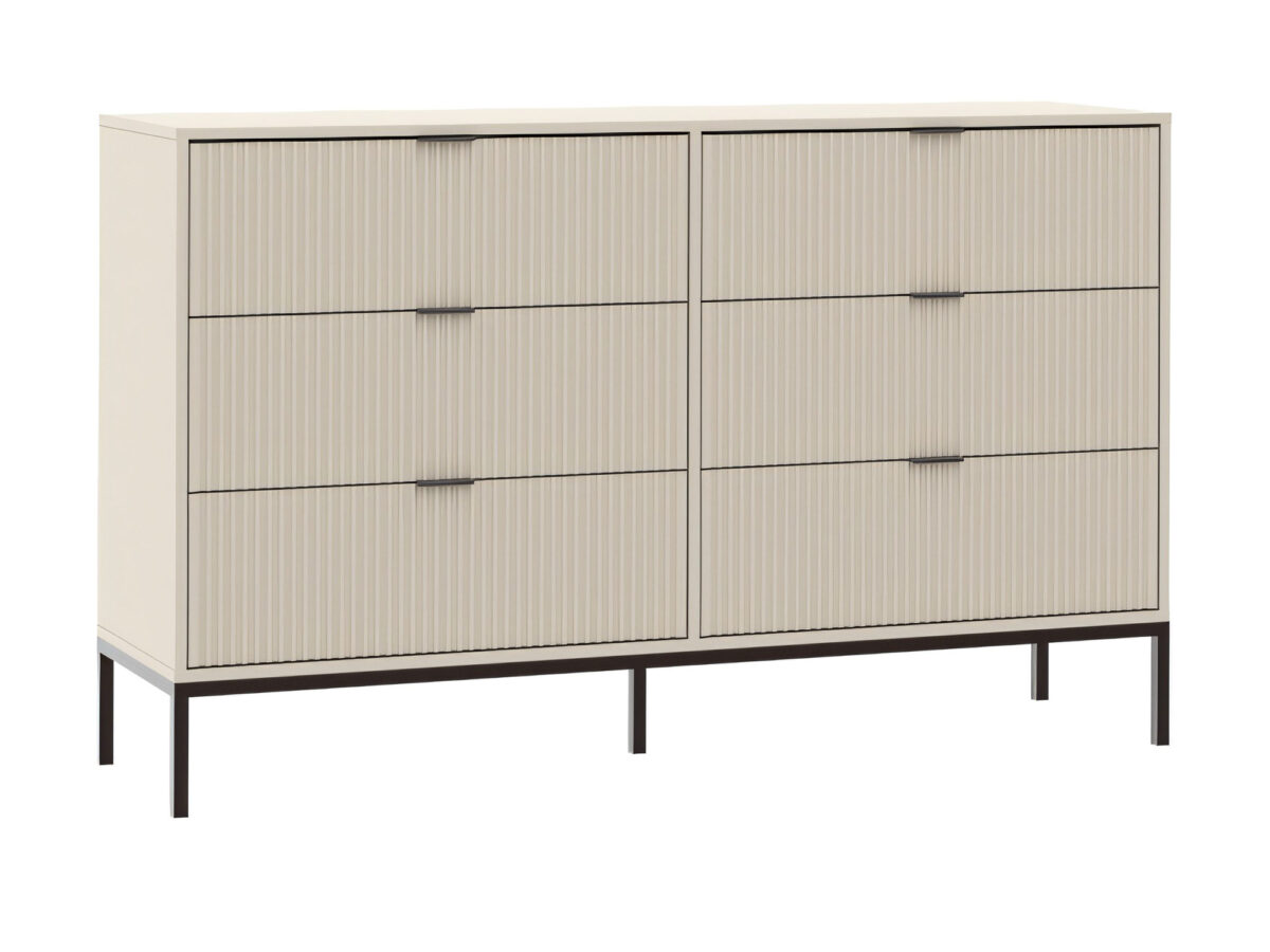 Komoda Ontavio 150 cm z 6 szufladami