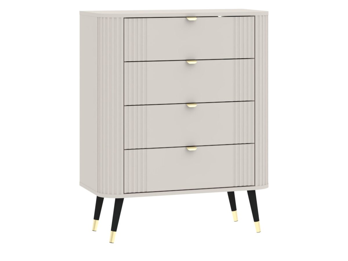 Komoda z 4 szufladami Onvero 78 cm kaszmir