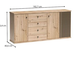 Miniaturka 2 - Komoda Sorenta Dąb Artisan, dodatkowe ujęcie produktu