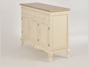Miniaturka 1 - Komoda Sorrento kremowa 120 cm z szufladami, widok trzy czwarte