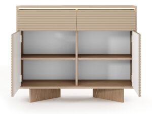 Miniaturka 1 - Komoda Talvio 104 cm – otwarte wnętrze i szuflady