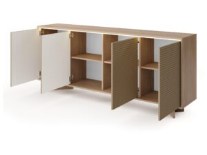 Miniaturka 3 - Komoda Talvio – otwarte fronty i podział wnętrza