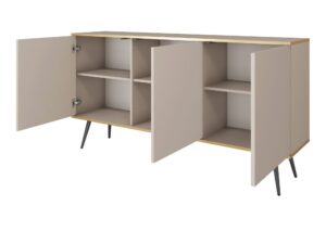 Miniaturka 6 - Komoda Teyser 160 cm – otwarte drzwi i półki