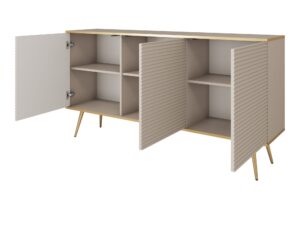 Miniaturka 6 - Komoda Teyser 160 cm – otwarte fronty i wnętrze