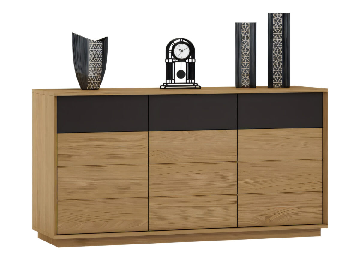 Komoda trzydrzwiowa z 3 szufladami Monvello 150 cm