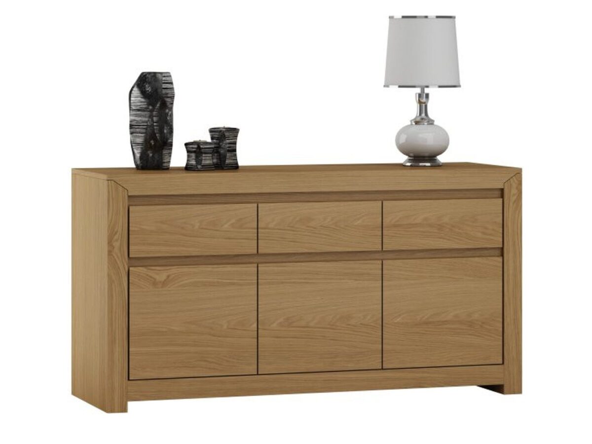 Komoda trzydrzwiowa z 3 szufladami Orviano 150 cm
