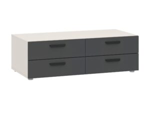 Miniaturka 2 - Komoda Veldaro Duo 111 cm kaszmir i antracyt