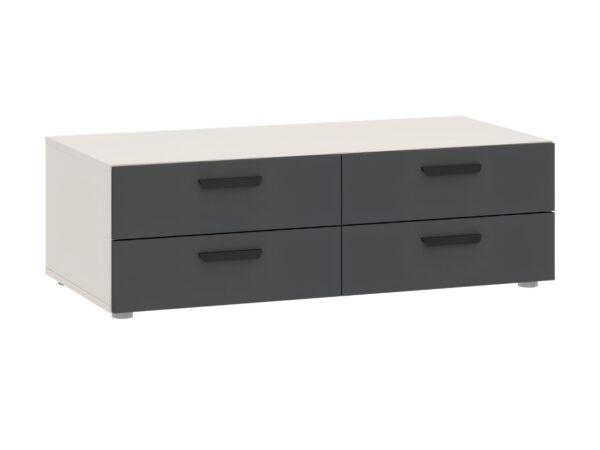 Komoda Veldaro Duo 111 cm kaszmir i antracyt