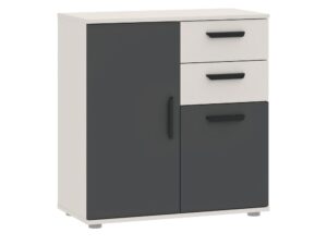 Miniaturka 2 - Komoda Veldaro Duo 71 cm kaszmir i antracyt