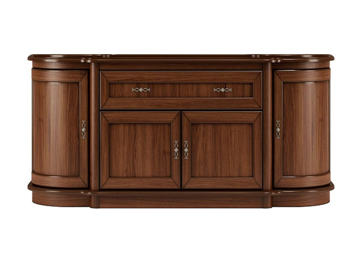 Komoda Wersal W28 176 cm z 4 drzwiami i szufladą, orzech włoski