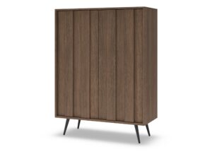 Miniaturka 4 - Komoda Bervano pod kątem, dąb dunin i metalowe nogi