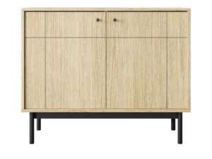 Miniaturka 3 - Komoda Kiyomi dąb Linea – rysunek dekoru na frontach