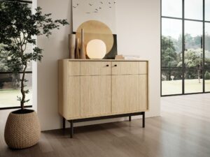 Miniaturka 7 - Komoda Kiyomi dąb Linea – aranżacja przy oknie