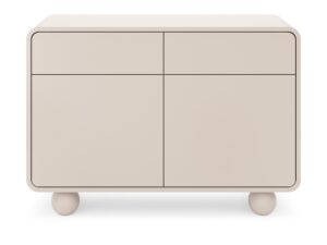 Miniaturka 5 - Komoda Albenza kaszmir 108 cm – dwie szuflady i dwoje drzwi od frontu