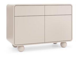 Miniaturka 2 - Komoda Albenza 108 cm w kaszmirze – perspektywa z boku