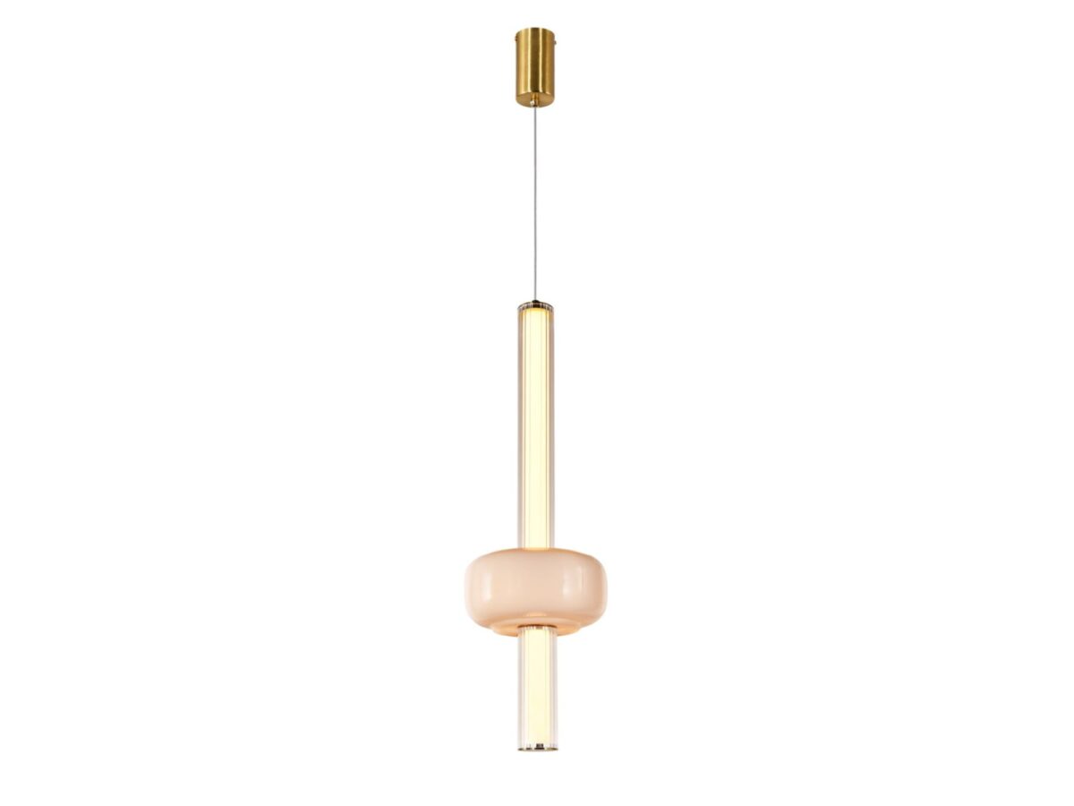 Lampa wisząca Koramino mosiężna LED – dwie wersje ozdoby