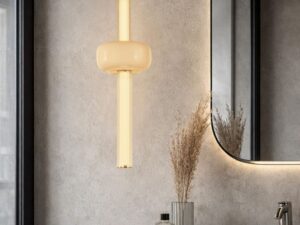 Miniaturka 3 - Lampa Koramino z ozdobą wyżej w aranżacji przy lustrze
