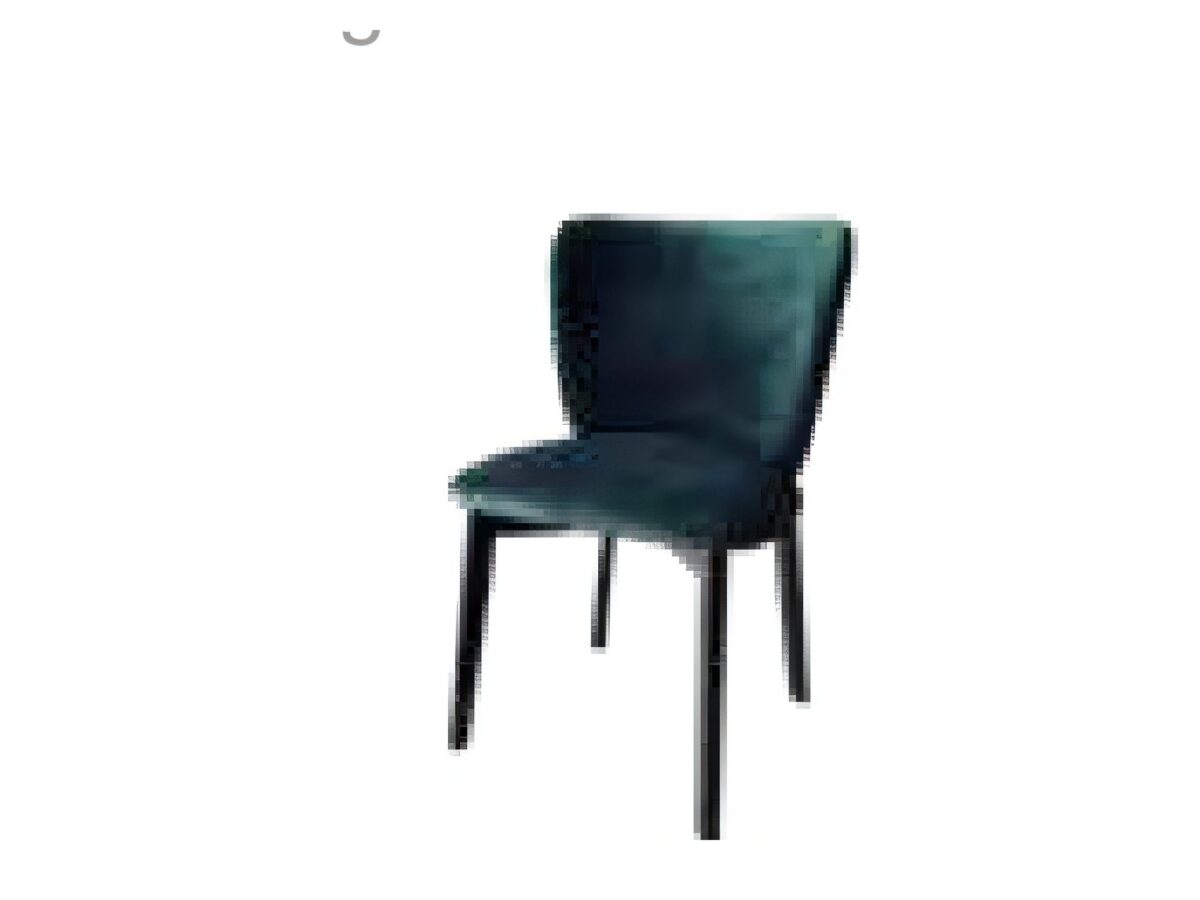 Krzesło tapicerowane Avolino 51 cm z czarnymi nogami