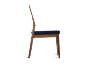 Miniaturka 5 - Wymiary – Krzesło dębowe tapicerowane Zevaro 94 cm czarne