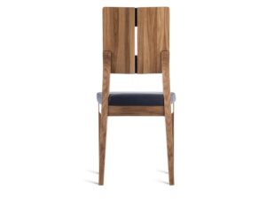 Miniaturka 6 - Krzesło dębowe tapicerowane Zevaro 94 cm czarne – zdjęcie 7