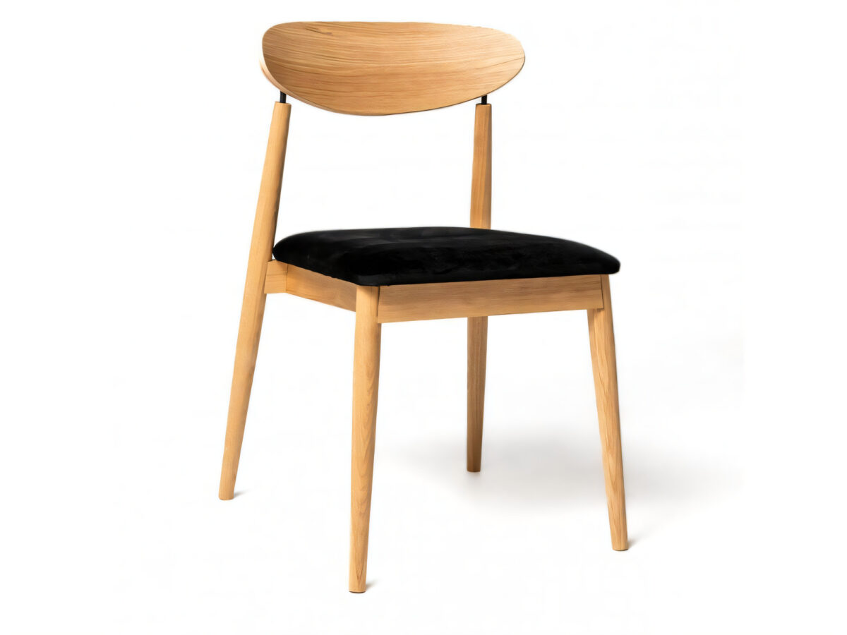 Krzesło z litego dębu Lareon 48 cm