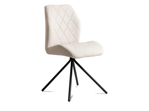 Krzesło tapicerowane Nexor 89 cm czarny stelaż