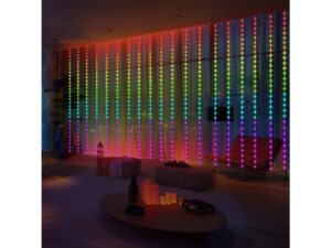 Miniaturka 2 - Kolorowe diody kurtyny LED RGB, przykład oświetlenia dekoracyjnego