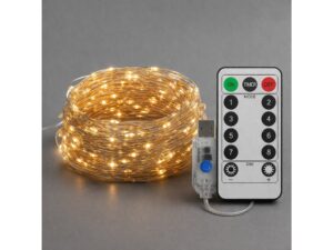 Miniaturka 3 - Kurtyna LED USB z pilotem, zwinięte przewody i sterownik