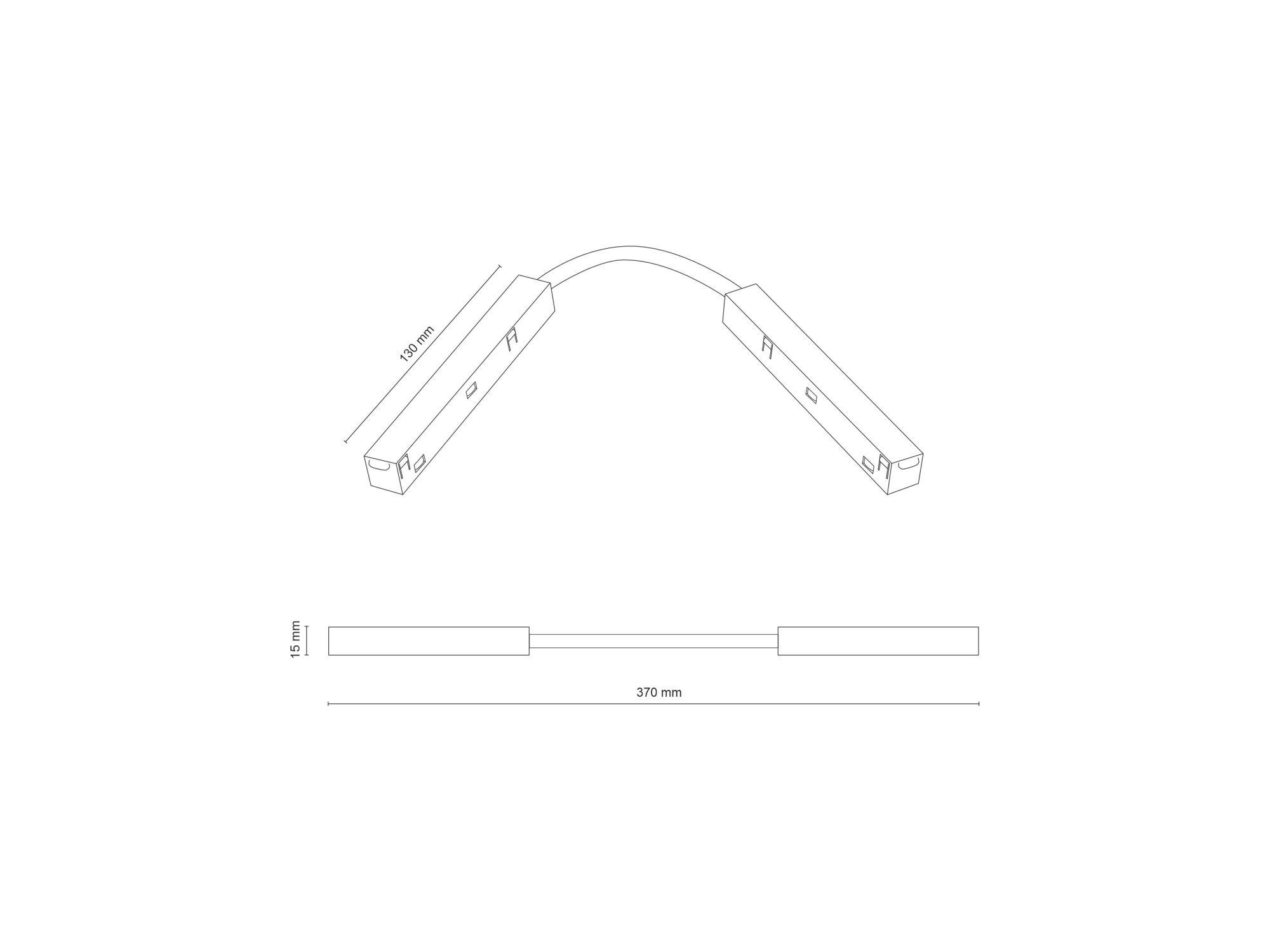Giętki przewód łącznika Magnetic Easy — detal