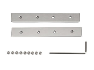 Miniaturka 3 - Czarny łącznik metalowy do szyn magnetycznych 10 mm na białym tle