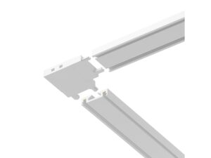 Miniaturka 3 - Biały łącznik L łączący odcinki smukłej szyny magnetycznej