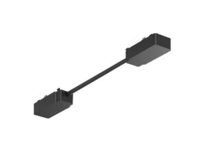 Miniaturka 3 - Czarny podwójny łącznik magnetyczny SLIM z elastycznym przewodem