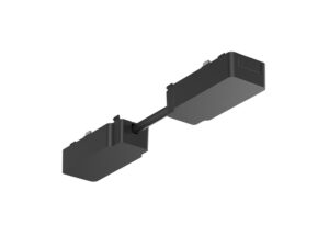 Miniaturka 3 - Czarny podwójny łącznik do szyny magnetycznej z krótkim przewodem