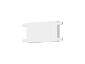 Miniaturka 3 - Biały łącznik prosty do szyn magnetycznych slim na białym tle