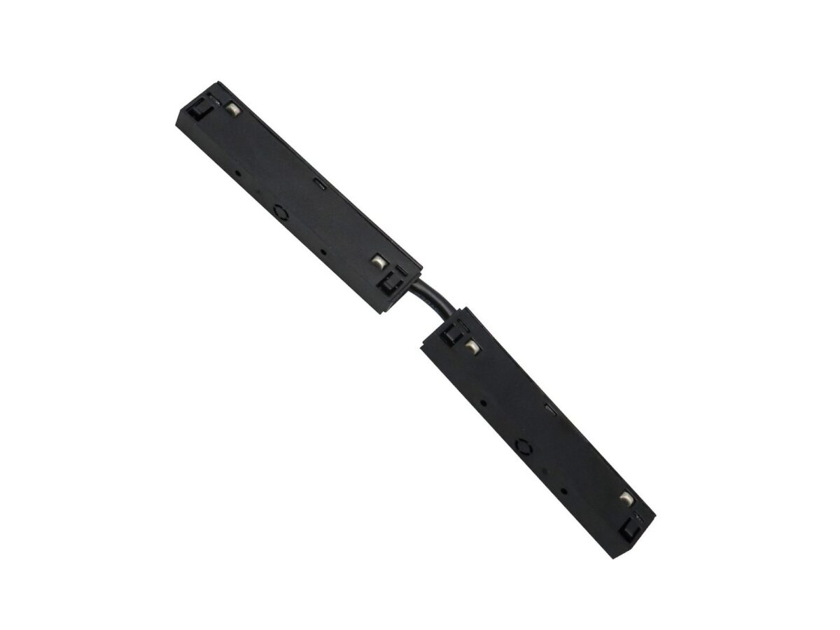 Łącznik prosty do szyny magnetycznej 48 V 10 mm czarny 22 cm