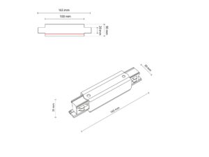 Miniaturka 2 - Schemat czarnego łącznika prostego Tracer z podłączeniem zasilania