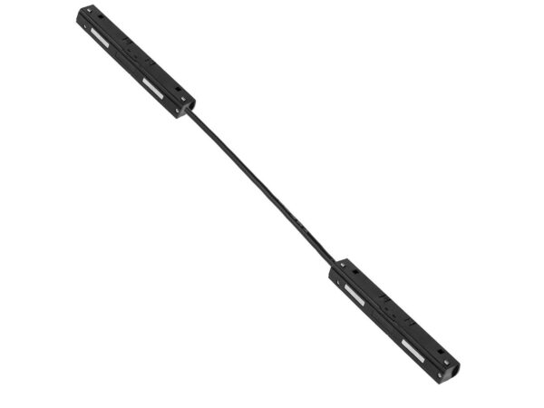 Łącznik kablowy do szyn magnetycznych 20 mm czarny – oba końce przewodu