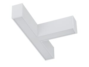 Miniaturka 1 - Biały łącznik T do lamp wiszących Luxe Pro LED CCT na białym tle