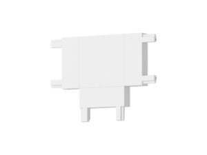 Miniaturka 1 - Biały łącznik T do magnetycznej szyny SLIM 48 V na białym tle
