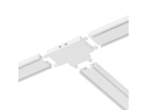 Miniaturka 3 - Biały łącznik T pomiędzy trzema szynami magnetycznymi SLIM