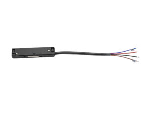 Miniaturka 3 - Łącznik szyny magnetycznej 10 mm z przewodem i żyłami na białym tle