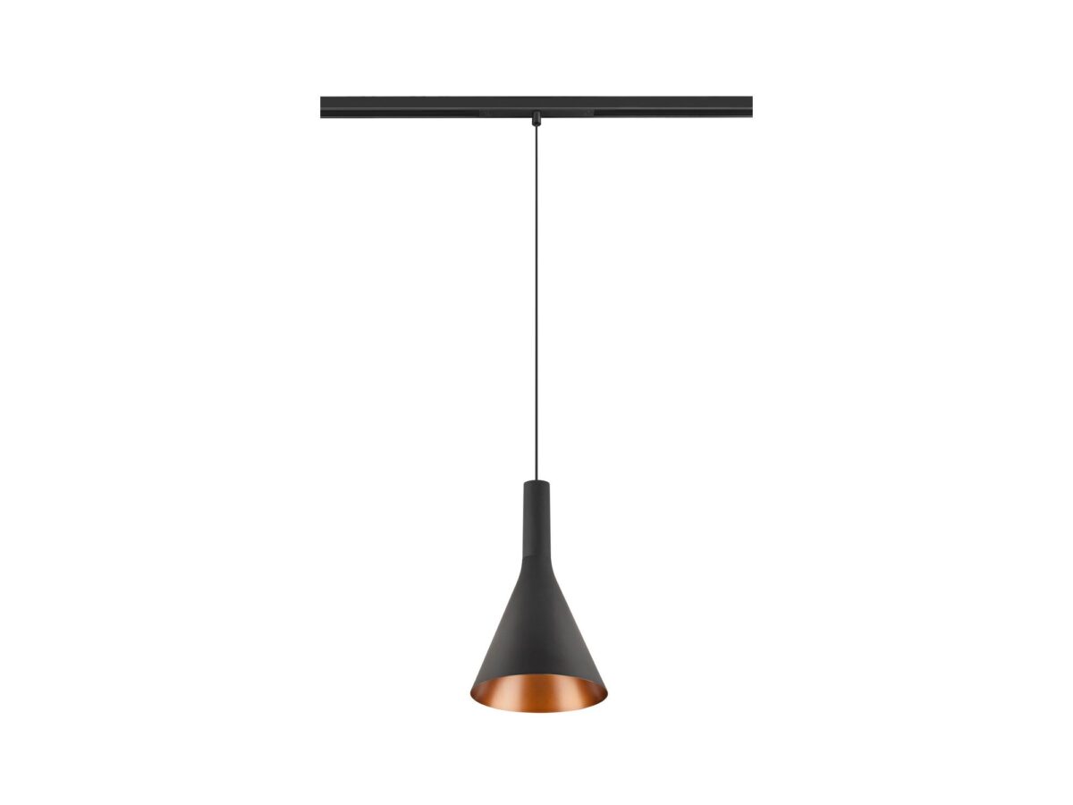 Lampa wisząca Lalu Cone 15 48 V DALI czarna