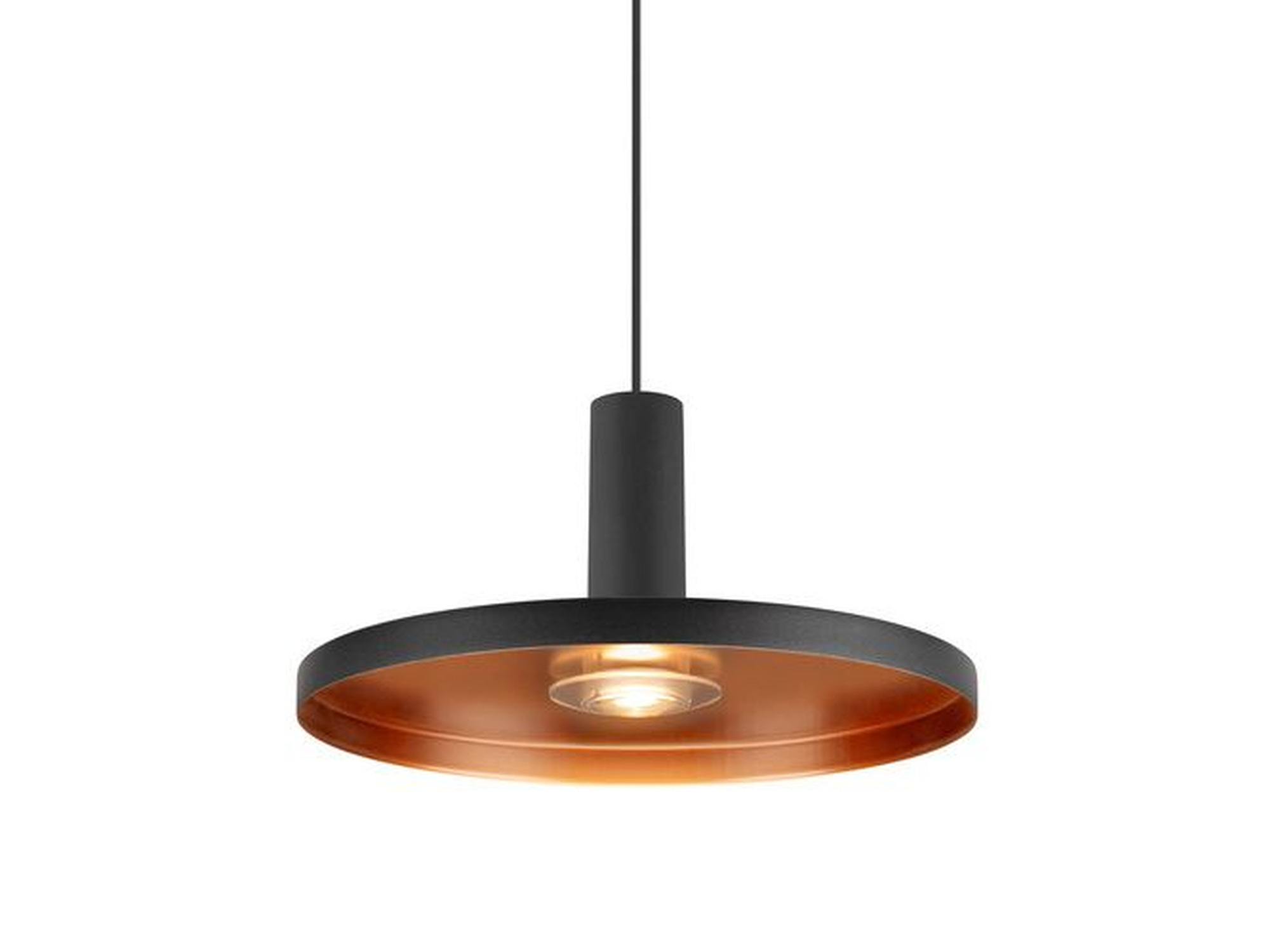 Lampa wisząca Lalu Set Plate 22 LED PHASE czarna – zdjęcie główne
