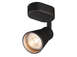 Miniaturka 5 - Lampa Avo CW Single czarna – reflektor GU10 widok z przodu