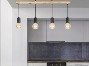 Miniaturka 1 - Lampa wisząca Dalomena 4-punktowa czarna we wnętrzu