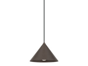 Miniaturka 3 - Lampa do szynoprzewodu Tracer Cono w kolorze brązowym – klosz z bliska na białym tle